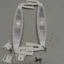 Silver Wheel Reflector for Bikes - Night Safety Bicycle Reflectors Easy to Install Spoke Lights Waterproof Plastic for Road and Mountain Bikes