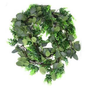Eucalyptus Garland 6.10 FT | Greenery Garlands | Greenery Vines Garland | Faux Garlands | Wedding Ceremony Fake Greenery | Artificial Garland Greenery | Rustic Farmhouse Decor | Wedding Garland Decor