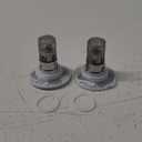 Sink Stopper Hair Catcher, Pop-up Sink Drain Strainer with Removable Stainless Steel Strainer Basket Hair Catcher, Bathroom Sink Strainer for Bathroom Sink Stopper Replacement (2PCS)