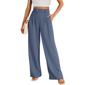 LILLUSORY Wide Leg Dress Pants Women's High Waisted Dressy Trousers