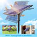 Antfraer Solar Fountain Pump for Bird Bath 6.5W, Solar Water Pump with Dry-Run Protection, Solar Fountain with Double-Layer Nozzles & 5FT PVC Tubing for Small Pond Bird Bath Waterfall DIY