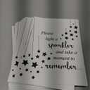 Outus 50 Pieces Memorial Sparkler Cards, No Sparkler - Celebration of Life Decorations Funeral Cards Double Sided for Birthday Anniversary Funeral Memorial Service(White)