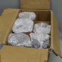 Zukro Glass Juice Bottles with Lids for Juicing 18 oz, Reusable Clear Glass Water Bottles with Stainless Steel Airtight Cap for Refrigerator, 100% Leak Proof Drinking Jar, BPA Free, Set of 6 (Silver-6 counts)