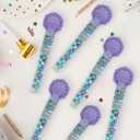 2 x Colorful Chocolate Candy Cane - 4 Canes of Candy for Party Favors, Gifts, Buffets, Everyday Snacking, and Seasonal Treats for Kids and Adults (4-Wands) (EXP 01/01/26)