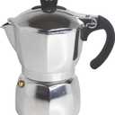 Imusa USA Aluminum Stovetop 6cup Espresso Maker (B12043V), Silver