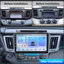 Android 15 Car Radio Stereo for Toyota RAV4 2013-2018: Wireless/Wire Carplay&Android Auto for RAV4 Radio Upgrade with 10" Touchscreen,Bluetooth,5G WiFi,GPS,FM Audio,SWC,Backup Camera,4G+64G