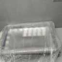 10 Pack Catering Trays with Lids 17" Serving Tray with Lid, Heavy Duty Recyclable Plastic Party Platters for Catering, Buffet, Picnics & Events Food Tray with Clear Lid (17.72 x 12.20 x 2.95 inch)