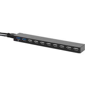 Amazon Basics USB 3.0, 10 Port HUB With AC Adapter, Black