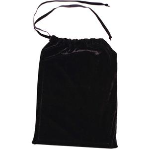 12 x 15 Drawstring Velvet Bag - Black