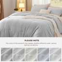 Bedsure Queen Comforter Set, Light Grey Soft Prewashed Bedding for All Seasons, 3 Pieces GentleSoft Bed Set, 1 Lightweight Comforter (90"x90") and 2 Pillowcases (20"x26")
