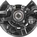 Steering Knuckle Wheel Bearing Hub Assembly Rear Left Driver Side Compatible with 06 BMW 325xi 330i 330xi, 07-13 328i 335i, 09-13 328i 335i xDrive, 07-08 328xi 335xi, 11-13 335is, 686-271