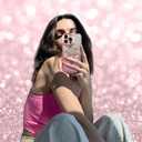 ZIYE Magnetic Case Designed for iPhone 14 Pro Glitter Case Luxury Plating Love Heart Compatible with MagSafe Clear Case with Camera Protector Protection Shockproof Cover for Women Girls-Pink