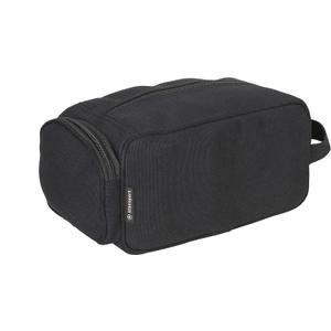 Stansport Cotton Canvas Travel Accessory Bag (10.5" L x 5" W x 5" H, Black)