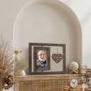 Egofine Memorial Gifts for Loss of Loved One, Sympathy Gifts for Loss of Mom Dad, Rotating Memory Frame Remembrance for 4x6 Photo