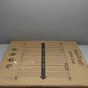 InnoTruth 29-39.6Baby Gate for Stairs & Doorways,30" Tall Dog Gate for Pets,Dual-Lock Safety and One Hand Opening Design,Pet Gate for Hallways,Outdoors,Wall-Friendly Pressure Mounted, Pure Black