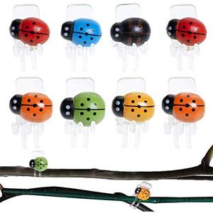 BEADNOVA Orchid Clips 30Pcs Ladybug Plant Clips Orchid Support Clips Vine Clips Plant Clips for Support Flower Orchid Vine (Mix Color, 30PCS)