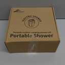 Portable Camping Shower Outdoor Camp Shower Pump with Portable Bucket,Upgrade Rechargeable Electric Shower Pump with Intelligent Multiple Spray Modes for Camping, Hiking, Traveling,RV