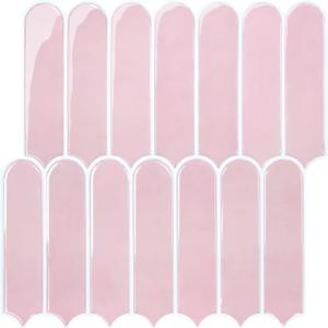 Commomy Thicker Pink Peel and Stick Tile Backsplash 10 pcs of 12" x 12"