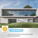 3 x One Way Privacy Window Film,Window Tint for Home Office,Daytime Window Film See Out Not in,Static Cling Reflective Heat Control Sun Blocking Window Privacy Film (17.5X78.7 Inch, Silver)