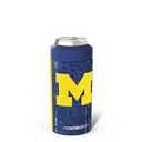 Frost Buddy Universal Can Cooler - Fits All - Stainless Steel Can Cooler for 12 oz & 16 oz Regular or Slim Cans & Bottles - Stainless Steel (Michigan Wolverines | 3D)