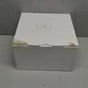 UNIQOOO White & Gold Heart Lock Acrylic Card Box, Modern DIY Wedding & Occasion Box, 10x10x5.5 inches