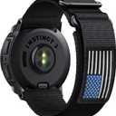 Double Loop Buckle Nylon Strap Compatible with Garmin Instinct 2/2X/3/E Series 45mm/50mm cases Adjustable Breathable Wristband Fit for Garmin Instinct Standard/Solar/Tactical/Tide/Esports