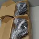 2 Pack - 6 inch Black Hidden L Shelf Bracket (1/5 Inch Thicked) Iron Floating Shelf Brackets Rustic Industrial Metal Brackets for Shelf Support