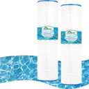 HANXER Swimming Pool Filter Replaces for C-8413, Filbur FC-2575, PWWPC125B, Sta-Rite PXC-125, Posi-Clear PXC-150, Waterway Pro Clear 125, 81253, 125 Sq.Ft Filter Cartridge, 2 Pack