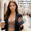 Tnarru Designed for iPhone Air Case with Stand [Magnetic Ring Holder Kickstand] Soft TPU Bumper Non-Yellowing Anti-Scratch Lightweight Slim for iPhone Air Case Black and Clear (iPhone Air [6.5 Inch])