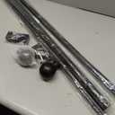 Heavy Duty Extra Long Curtain Rods for Windows 66-168 Inch, Black