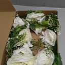 Emivery Wedding Arch Flowers Set of 2, Burnt Orange Flower Swag Fall Wedding Floral Arrangement Terracotta Flowers for Wedding Party Reception Backdrop Decoration