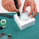 Crafare 4X4X2 Inch Craft Foam Blocks 24 Pack Polystyrene Brick for Arts and Crafts, School Projects Sculptures, Floral Arrangements, Modeling, Holiday Centerpieces