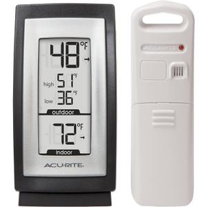 AcuRite 00831A2 Digital Thermometer with Indoor / Outdoor Temperature,Black