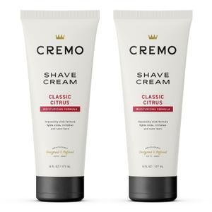 Cremo Shaving Cream Mens, Astonishingly Superior Ultra-Slick Shaving Cream for Men, Fights Nicks, Cuts And Razor Burn, 6 Fl Oz (2 Pack)
