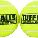 PetSport Mini Tuff Ball - Tennis Balls for Small Dogs, Great for Boredom and Aggressive Chewers, Interactive, Certified Non-Toxic, Wont Wear Down Teeth - 1.5" (Pack of 2)