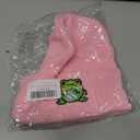 Frog Beanie Hat for Women Men Cute Winter Hat Curved Beanies (Pink)