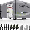 Umbrauto RV Cover Class C Upgraded 7 Layers Anti-UV Top Panel Motorhome Cover Windproof Camper Cover for 23' to 26' Motorhome with 3Pcs Extra Straps, Adhesive Repair Patches, 6 Gutter Covers