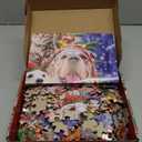 1000 Pieces Jigsaw Puzzle 29.519.7 inch - Dogs Christmas Party, Colorful Design, Parent-Child Home Leisure Game