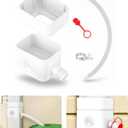 Downspout Diverter, Diverter for Downspout, Rain Barrel Diverter Kit Downspout 3"x 4" and 2"x 3", Rain Barrel Diverter Kit with Adjustable Valve, Diverts Water Into Rain Barrel,4.6ft Hose - White