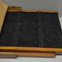 Dog Ramp for Bed - Foldable Small to Large Dog Ramp for Couch - 6 Adjustable Height from 12" to 24" - Stairs with High Traction Mat - Wooden Ramp for Dogs to Get on Bed Couch Car Up to 200LBS（Walnut）
