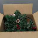 2 Pack Pre-lit Christmas Tree with Remote, Battery Operated with Timer, Smart Multi-Color & Warm White Lights, Music Sync, Artificial Christmas Tree for Outdoor Porch, Urn Filler, Xmas Decor