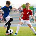 2 x GRPSKCOS Kids Soccer Socks 2 Pairs Knee High Long Socks for Youth Men Women