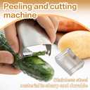 2 x Vegetable Peelers for Kitchen, Multifunction, Easy to handle, easy Julienne and precise peeling (2-in-1 peeler)