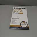 Pembrook Premium Diabetic Compression Crew Socks for Women - Running Socks, Short Compression Socks for Women - 2 Pairs (Large)