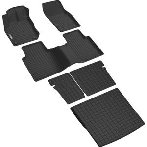Floor Mats & Cargo Liner for Volkswagen VW Tiguan 2025,TPE All Weather Protection Slush Floor Liner Accessories(Trunk Mat+Backrest Mat+Floor Mat)