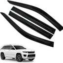 Window Visors Rain Guards for Jeep Grand Cherokee 2022 2023 2024 2025 Accessories, Wind Deflectors Vent Shades for Jeep Grand Cherokee
