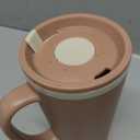Copco Cone Desk Mug, 16 Ounce - Double Wall Insulated Travel-Friendly Mug with Lid and Handle, Microwave & Dishwasher Safe, BPA-Free Mug, Desk-Friendly & Car Cup Holder Compatible (Brown)