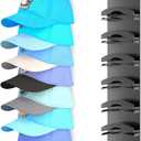 Hat Organizer for Baseball Caps, Hat Rack for Wall with Strong Adhesive Hold up to 10 Hats, Hat Hanger Holder Display for Door Closet, Cap Organizer Storage Multilayer Two Mounting Option (Black)