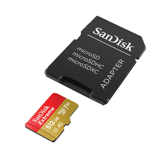 SanDisk 512GB High Endurance Video MicroSDXC Card with Adapter for Dash Cam and Home Monitoring systems - C10, U3, V30, 4K UHD, Micro SD Card - SDSQQNR-512G-GN6IA