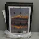 14x20 Poster Frame, Display Pictures 12X18 with Mat or 14x20 Without, Wall Hanging Frames, Black, 3 Pack
